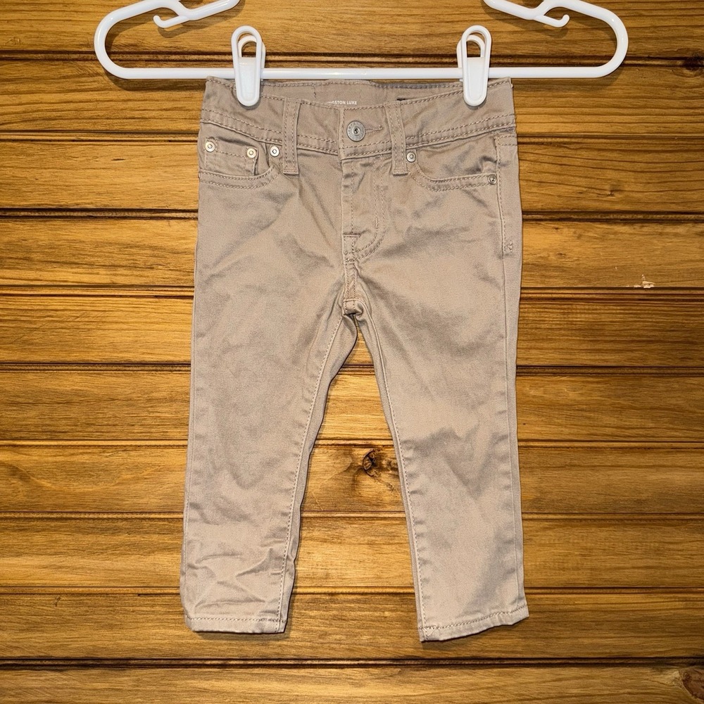 AG Adriano Goldschmied The Kingston Luxe Slim Pants Size 18 Months Khaki Boys